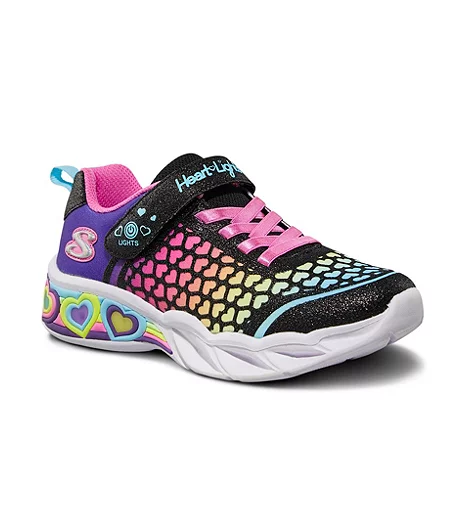Skechers Girls' Preschool Heart Lights: Sweetheart Lights - Lovely Colour Slip On Sneaker Shoes 4 Skechers Girls' Preschool Heart Lights: Sweetheart Lights - Lovely Colour Slip On Sneaker Shoes - Image 2