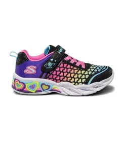 Skechers Girls' Preschool Heart Lights: Sweetheart Lights - Lovely Colour Slip On Sneaker Shoes 9 Skechers Girls' Preschool Heart Lights: Sweetheart Lights - Lovely Colour Slip On Sneaker Shoes -Clothing Store 356644 302312L BKMT PROD 2 BLKMUL