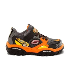 Skechers Boys' Preschool Turbo Speed Gore And Strap Shoes -Clothing Store 356658 403760L BGOR PROD 2 BKGYOR