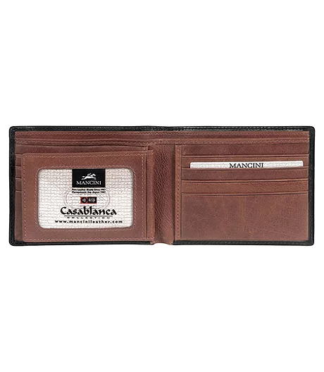 Men's Casablanca RFID Secure Billfold Wallet Black - ONLINE ONLY 4 Men's Casablanca RFID Secure Billfold Wallet Black - ONLINE ONLY - Image 2