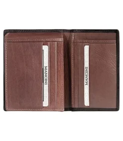 Men's Casablanca RFID Secure Vertical Wing Wallet Black - ONLINE ONLY