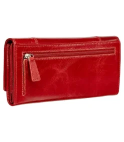 Women's Casablanca RFID Secure Trifold Wallet Red - ONLINE ONLY -Clothing Store 361925 8700369 RD PROD 3 RED