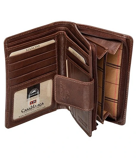 Women's Casablanca RFID Secure Medium Clutch Wallet Brown - ONLINE ONLY 6 Women's Casablanca RFID Secure Medium Clutch Wallet Brown - ONLINE ONLY - Image 4