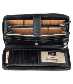 Women's Casablanca RFID Secure Clutch Wallet Black - ONLINE ONLY -Clothing Store 361935 8700372 BK PROD 4 BLACK