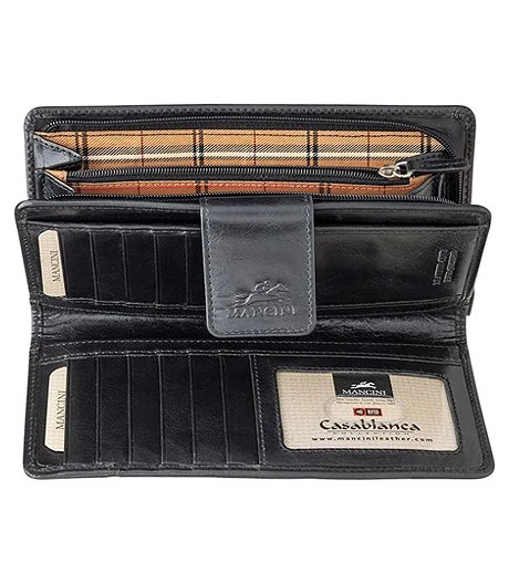 Women's Casablanca RFID Secure Clutch Wallet Black - ONLINE ONLY 3 Women's Casablanca RFID Secure Clutch Wallet Black - ONLINE ONLY