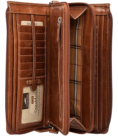 Women's Casablanca RFID Secure Trifold Wallet Cognac - ONLINE ONLY 3 Women's Casablanca RFID Secure Trifold Wallet Cognac - ONLINE ONLY