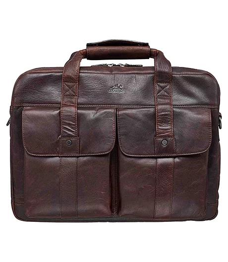 Men's Buffalo Laptop Briefcase Brown - ONLINE ONLY 5 Men's Buffalo Laptop Briefcase Brown - ONLINE ONLY - Image 3