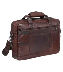 Men's Buffalo Laptop Briefcase Brown - ONLINE ONLY