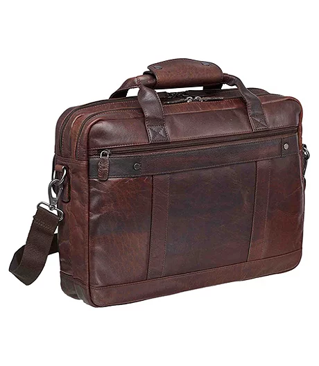 Men's Buffalo Laptop Briefcase Brown - ONLINE ONLY 3 Men's Buffalo Laptop Briefcase Brown - ONLINE ONLY