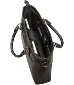 Unisex Buffalo Laptop Tote Bag Black - ONLINE ONLY -Clothing Store 362673 99 5480 BK PROD 4 BLACK