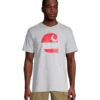 Carhartt Men's Loose Fit Heavyweight Cotton Crewneck Graphic T Shirt -Clothing Store 365213 105611 HGY PROD 1 HTRGRY