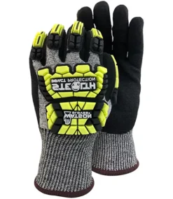Men's Stealth Hellcat Cut Resistant Work Gloves - Yellow Black