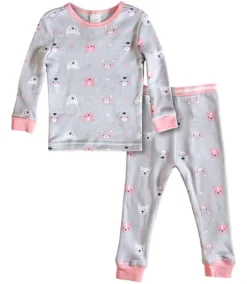 Toddler Girls' Soft Cozy Long Sleeve Top And Pants Thermal Set