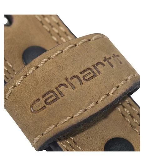 Carhartt Men's Leather Work Belt With Antique Nickel Buckle - Brown 4 Carhartt Men's Leather Work Belt With Antique Nickel Buckle - Brown - Image 2