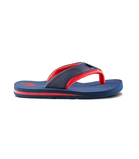 Boys' Youth Summerland Flip Flops - Navy Red 3 Boys' Youth Summerland Flip Flops - Navy Red