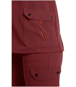 Women's Stretch V-Neck Short Sleeve Scrub Top