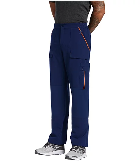 Men's Stretch Straight Leg Cargo Scrub Pants 5 Men's Stretch Straight Leg Cargo Scrub Pants - Image 3