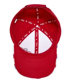 Girls' Double Heart Ball Cap With Adjustable Back Strap