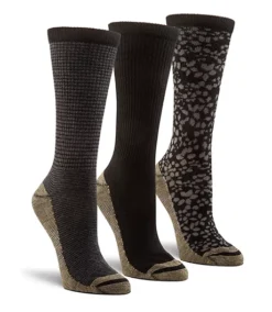 Women's 3 Pack Casual Moisture Guard Crew Socks