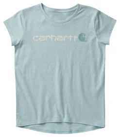 Carhartt Girls' 4-16 Years Core Logo Crewneck Short Sleeve T Shirt
