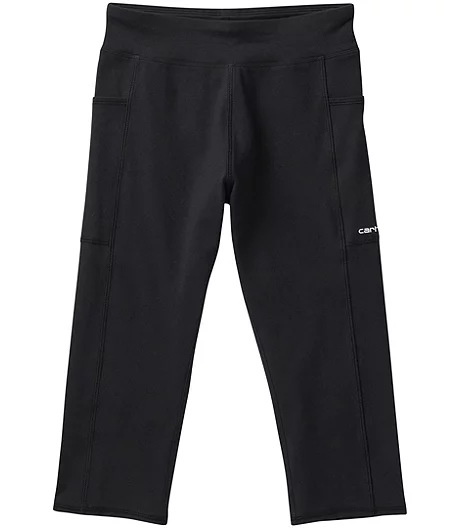 Carhartt Girls' 7-16 Years Mid Rise Cropped Leggings 4 Carhartt Girls' 7-16 Years Mid Rise Cropped Leggings - Image 2
