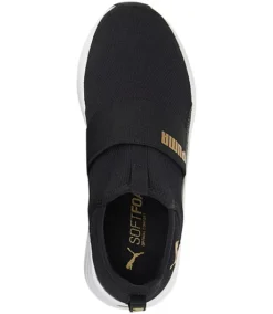 Puma Women's Softride Sophia Slip On Sneakers - Black Gold -Clothing Store 374642 195161 05 PROD 3 BLKGLD