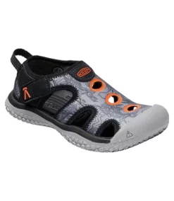 Keen Toddlers' Stingray Durable Sandals Black Orange - ONLINE ONLY
