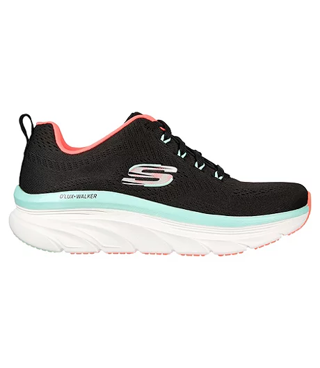 Skechers Women's D'Lux Walker Fresh Finesse Mesh Lace Up Shoes 6 Skechers Women's D'Lux Walker Fresh Finesse Mesh Lace Up Shoes - Image 4