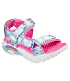 Skechers Girls' Preschool Rainbow Racer Sandals - Blue 8 Skechers Girls' Preschool Rainbow Racer Sandals - Blue -Clothing Store 376235 302975L BLU PROD 1 BLUE
