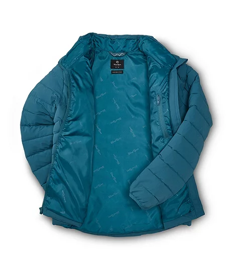 Girls' Youth Water Resistant Lightweight Long Sleeve Puffer Jacket 4 Girls' Youth Water Resistant Lightweight Long Sleeve Puffer Jacket - Image 2