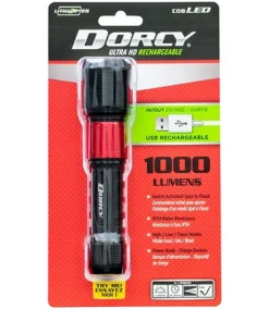 USB Rechargeable LED Aluminum Flashlight - 1000 Lumen