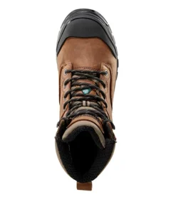 Women's 6 Inch 6030 Steel Toe Steel Plate Tarantula Anti Slip FRESHTECH Leather Work Boots -Clothing Store 377628 5BOBDK2 6030 PROD 3 BROWN