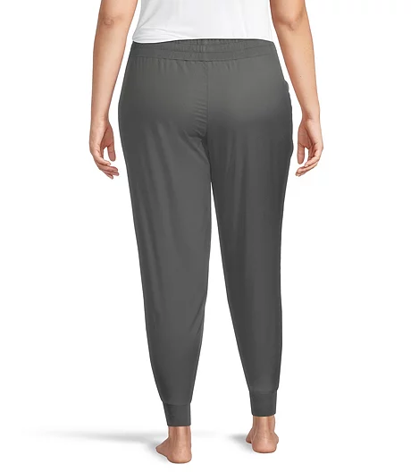 Women's Mid Rise Ruched Woven Active Jogger Pants 5 Women's Mid Rise Ruched Woven Active Jogger Pants - Image 3