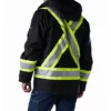 Men's Hi Vis Waterproof Rip-Stop Jacket 1 Men's Hi Vis Waterproof Rip-Stop Jacket -Clothing Store 37899 1AAGDK HVHDU01 PROD 2 BLACK