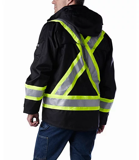 Men's Hi Vis Waterproof Rip-Stop Jacket 3 Men's Hi Vis Waterproof Rip-Stop Jacket
