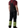 Men's Hi Vis Hyper-Dri 3 Waterproof Rip Stop Bib Overalls - Black -Clothing Store 37900 1AADDK HVHDU01 prod 2 BLACK
