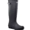 Women's Mist Fur Lined Tall Rubber Rain Boots - Black -Clothing Store 380275 5DQHWRAS22 7177 PROD 1 BLACK
