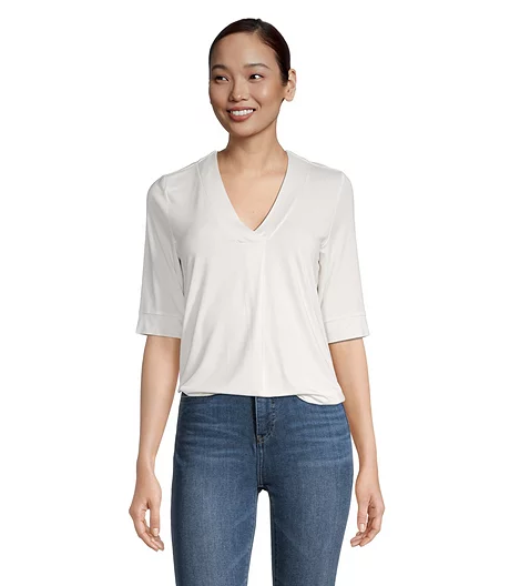 Women's Relaxed Fit V-Neck T Shirt 5 Women's Relaxed Fit V-Neck T Shirt - Image 3