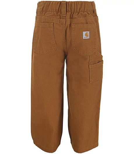Carhartt Boys' 0-24 Months Loose Fit Canvas Utility Work Pants 4 Carhartt Boys' 0-24 Months Loose Fit Canvas Utility Work Pants - Image 2