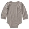 Carhartt Girls' 0-24 Months Tiny But Tough Long Sleeve Graphic Bodysuit Onesie -Clothing Store 384668 CA9925 H01 PROD 2 GREYHE