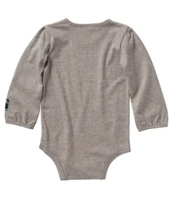 Carhartt Girls' 0-24 Months Tiny But Tough Long Sleeve Graphic Bodysuit Onesie