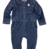 Carhartt Girls' 0-24 Months Snap Front Knit Denim Coverall -Clothing Store 384678 CM9725 N104 PROD 1 DEMEWA