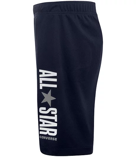 Converse Boys' 7-16 Years All Star Mesh Mid Rise Shorts With Elastic Waistband 5 Converse Boys' 7-16 Years All Star Mesh Mid Rise Shorts With Elastic Waistband - Image 3
