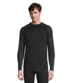 Men's T-Max Crewneck Long Sleeve Thermal Camo Top 7 Men's T-Max Crewneck Long Sleeve Thermal Camo Top -Clothing Store 386417 6BSFWRTM263P2F2 PROD 1 BLACK