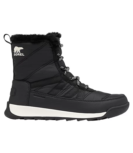 Sorel Women's Whitney II Waterproof Lace Up Winter Boots - Black 4 Sorel Women's Whitney II Waterproof Lace Up Winter Boots - Black - Image 2