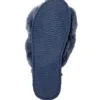 Women's Faux Fur Slip On Slides -Clothing Store 389760 6DULSHF2 66038 PROD 4 INDIGO