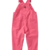 Carhartt Girls' 0-24 Years Canvas Loose Fit Bib Overall 1 Carhartt Girls' 0-24 Years Canvas Loose Fit Bib Overall -Clothing Store 390590 CM9712 P391 B PROD 2 PINKLE