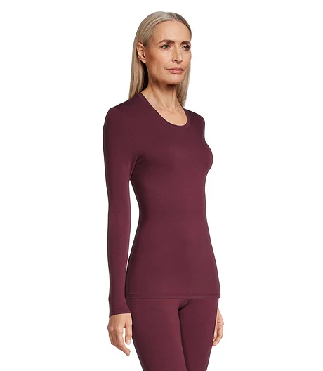 Women's Crewneck Long Sleeve Heat Baselayer Top 3 Women's Crewneck Long Sleeve Heat Baselayer Top