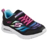 Skechers Girls' Preschool Microspec Max Lighweight Sneakers With Heel Airbag -Clothing Store 391209 302345L BKMT PROD 1 BLKMUL