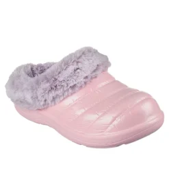 Skechers Girls' Preschool Foamies Cozy Camper Puffer Clogs With Fur Trim